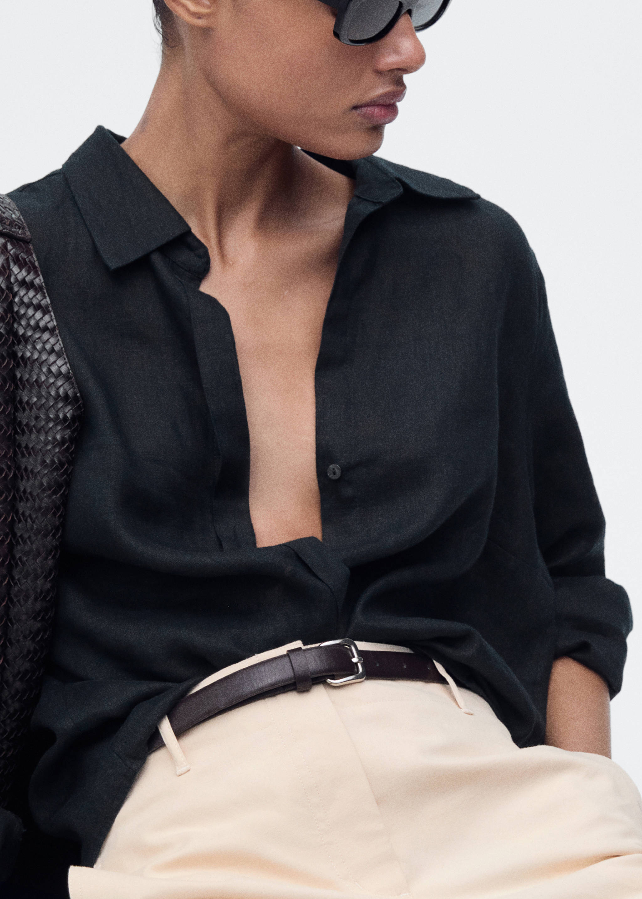 Outfit for summer travel with a long skirt and top.