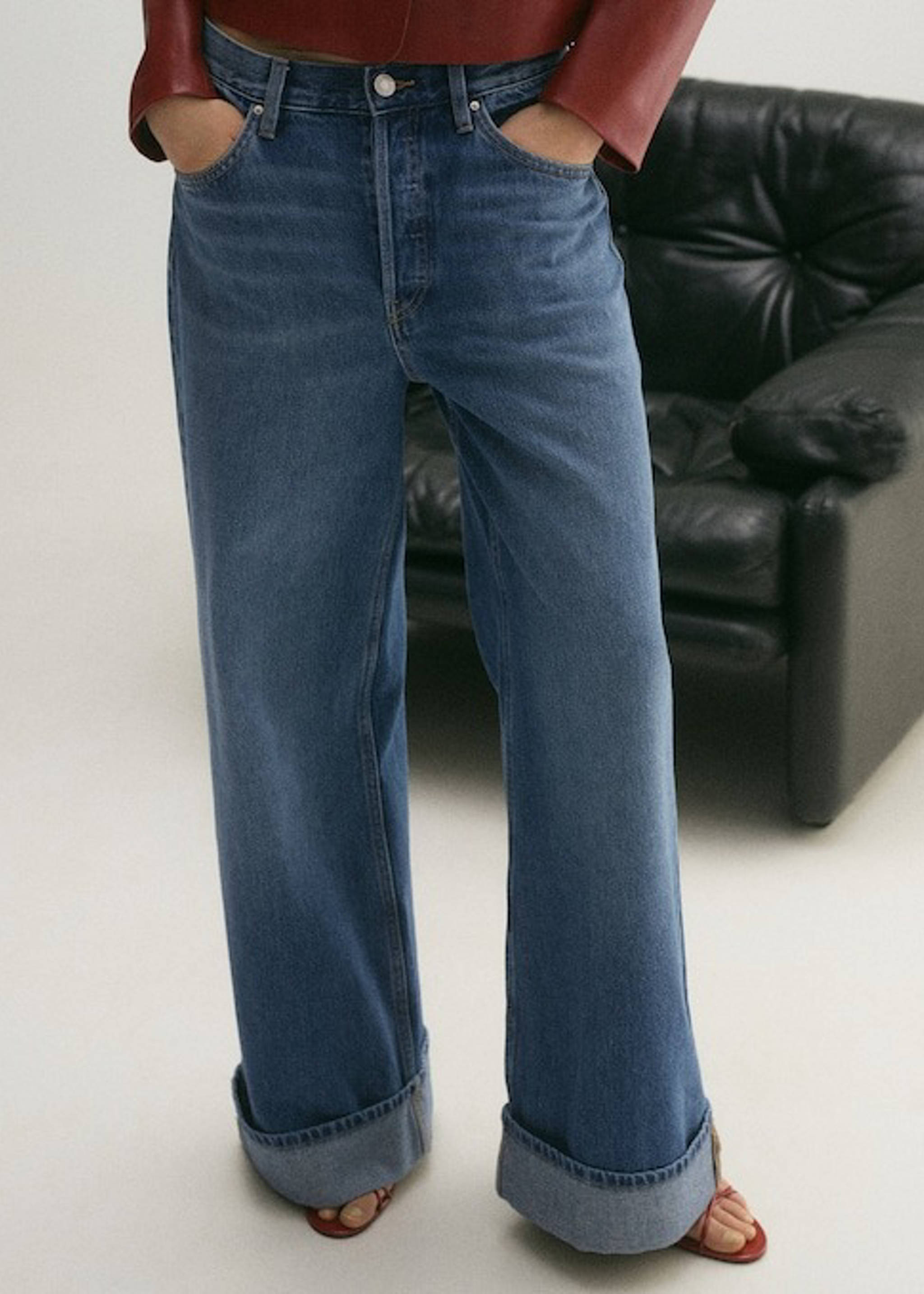 Woman wearing a denim outfit with a denim jacket