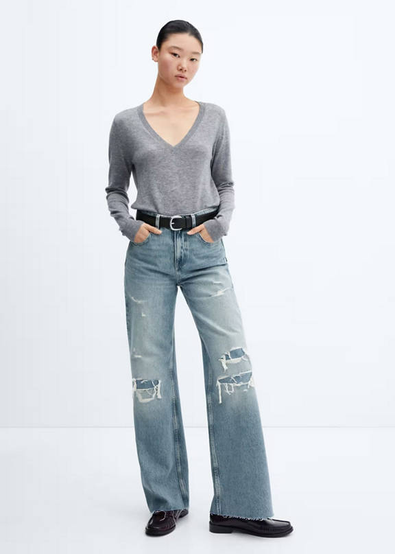 Tipos de pantalones vaqueros de mujer.